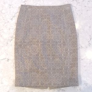 Ann Taylor Jacquard Pencil Skirt